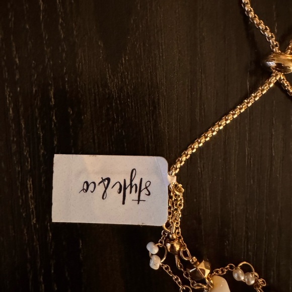 Style & Co Gold Slider Bracelet Adjustable Multi-Chain Beads‎ NWT - Picture 4 of 5